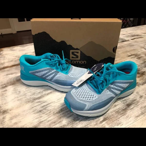Salomon Women's Sonic RA Max 2 Running Shoes Cashmere Blue - Bluebird, Illusion Blue 9