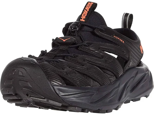 Hoka One One Women's Hopara - 5 - Black - Fusion Coral