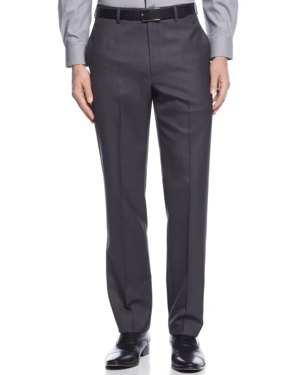 Calvin Klein Slim-Fit Dress Pants - Charcoal