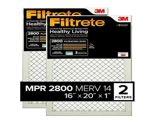 Filtrete 16x20x1 MPR 2800, Ultrafine Particle Reduction AC Furnace Air Filter, 2