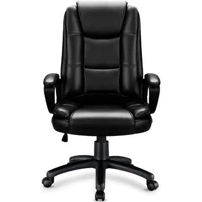 Office Chair Computer Executive Chair Comfortable High Back Ergonomic Managerial Chair PU Leather Home Office Desk Chair Adjusta