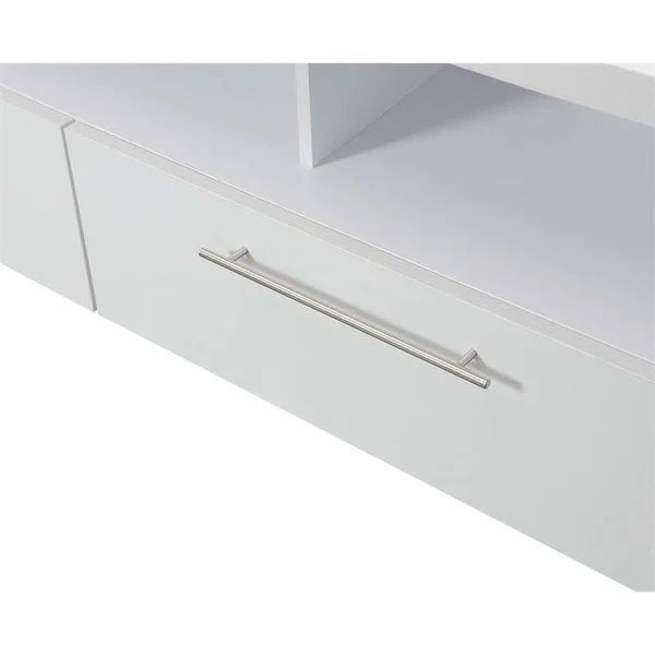 Pemberly Row 60x22 Wood TV Stand in White - PR-4753-1949393, 21.75" x 15.5"