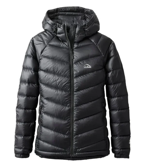 Women's Ultralight 850 Down Hooded Jacket Black Large - L.L.Bean
