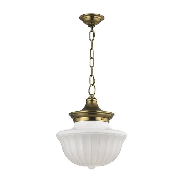 Darby Home Co Emmett 1-Light Schoolhouse Pendant, Size: 72.5 inch H x 15 inch W