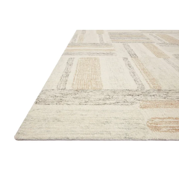 Alexander Home Aubrey Modern Graphic Area Rug - 2&-3x22 x 3&-9x22 - Aqua - Denim