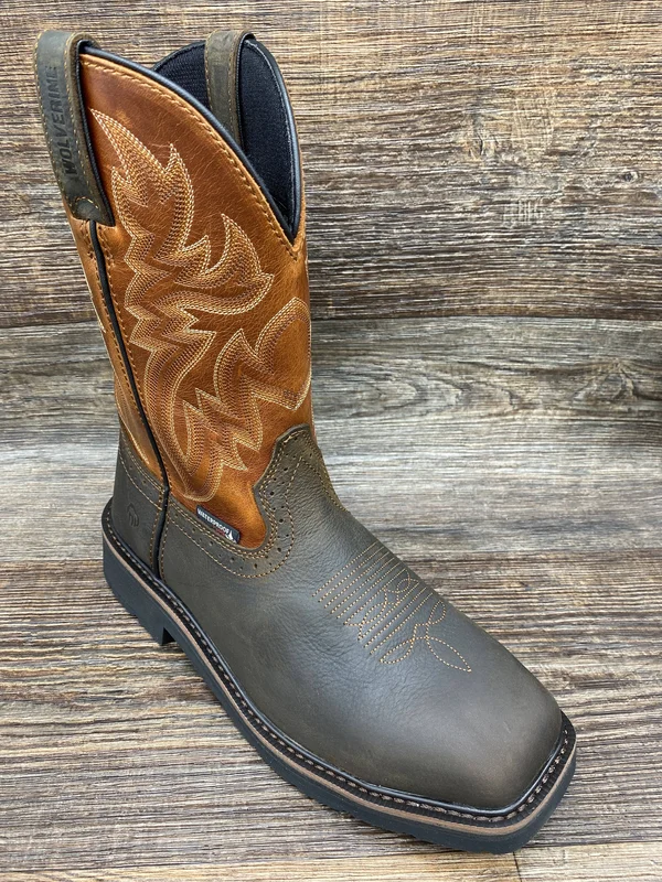 Wolverine Rancher Wellington Steel Toe 10.5 Men's Rust
