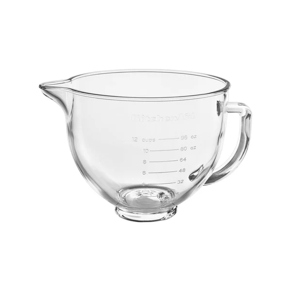 KitchenAid 5 qt. Tilt Head Glass Bowl with Measurement Markings & Lid