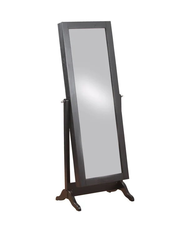 Powell Black Sliding Jewelry Armoire