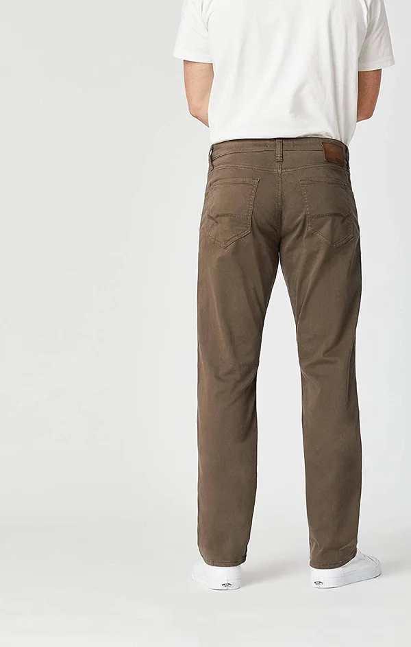 Mavi Men's Zach Straight Leg in Morel Sateen Twill, Men's Jeans