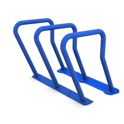 Frost Products 6 Bike Anchored Bike Rack, Blue