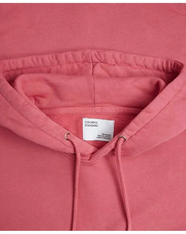 Colorful Standard - Organic Cotton Hooded Sweatshirt - Men, Pink