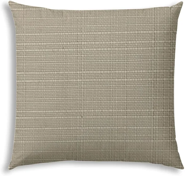 Natural Indoor/Outdoor Pillow Sewn Closure by Color Graphic Modern Contemporary Polyester Water Resistant