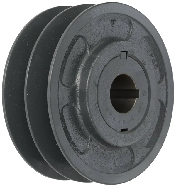 Browning 2VP65X 1 3/8 Variable Pitch Sheave - 2 Groove, Finished Bore, Cast Iron Sheave, for 4L or A, 5L or B, 5V Section Belt