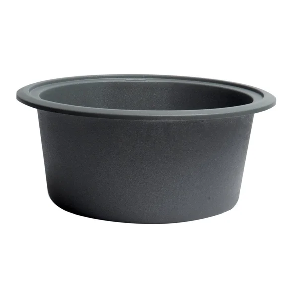 Alfi Brand AB1717UM-T Titanium 17x22 Undermount Round Granite Composite Kitchen Prep Sink