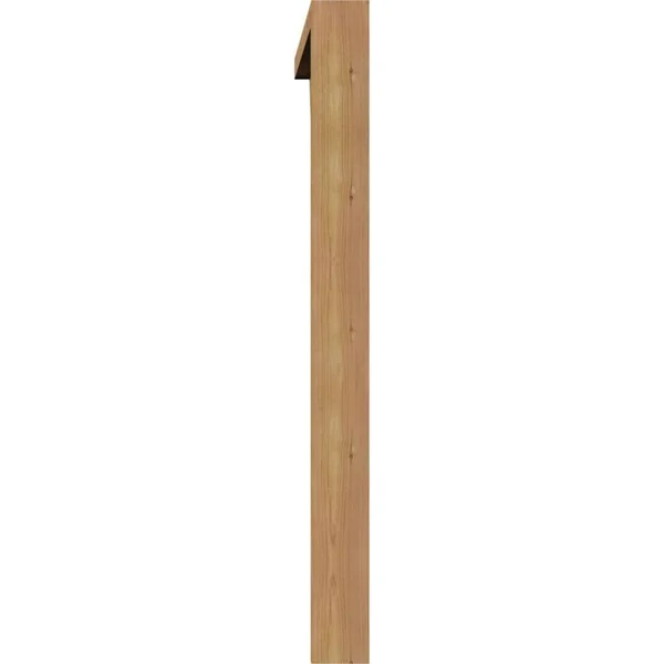 Ekena Millwork 1461933 3 1/2x22W x 40x22D x 40x22H Balboa Block Smooth Bracket w/ Offset Brace - Western Red Cedar