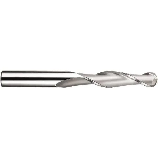 SGS 31896 3lb 2 Flute Ball End General Purpose End Mill, Aluminum Titanium Nitride Coating, 1/2x22 Cutting Diameter, 2x22 Cuttin