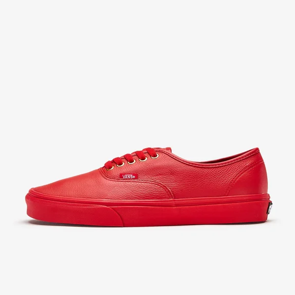 Vans Authentic Skate Shoes (leather) Red : Men's 5.5 - Women's 7