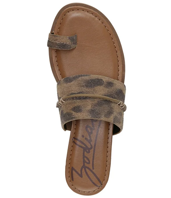 Zodiac Women's Adelanto Sandals (Chestnut Multi Suede) - Size 5.5 M