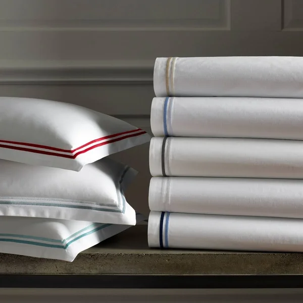 Matouk Essex Standard Pillowcase, Pair - Champagne