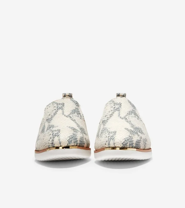 Cole Haan Grand Ambition Python Print Leather Slip on Sneakers - 6.5M