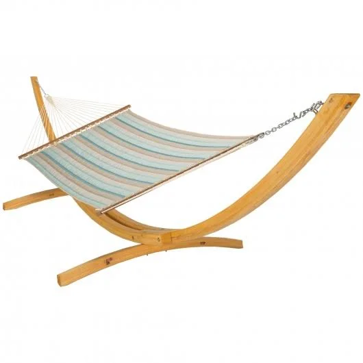 Nags Head Hammocks Sunbrella Gateway Mist Quilted Hammock