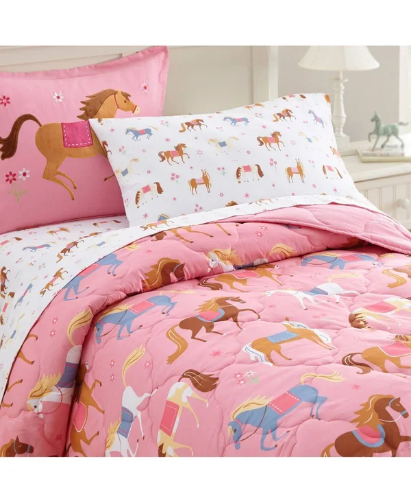 Wildkin Horses Microfiber Sheet Set - Twin