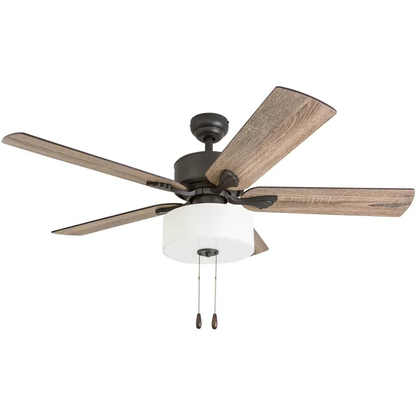 Prominence Home 50568-01 Snowden Farmhouse Ceiling Fan 52x22 Barnwood/Tumbleweed - Aged Bronze