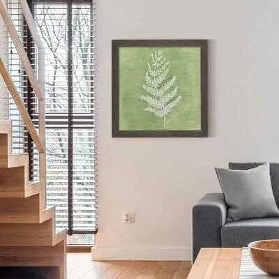 Forest Ferns II - Premium Framed Print - Ready to Hang - Picture Frame Print on Paper Bay Isle Home Size: 28x22 H x 28x22 W x 0.