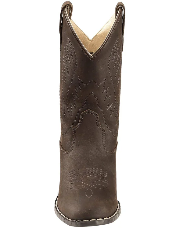 Old West Boys& Cowboy Boots - Round Toe