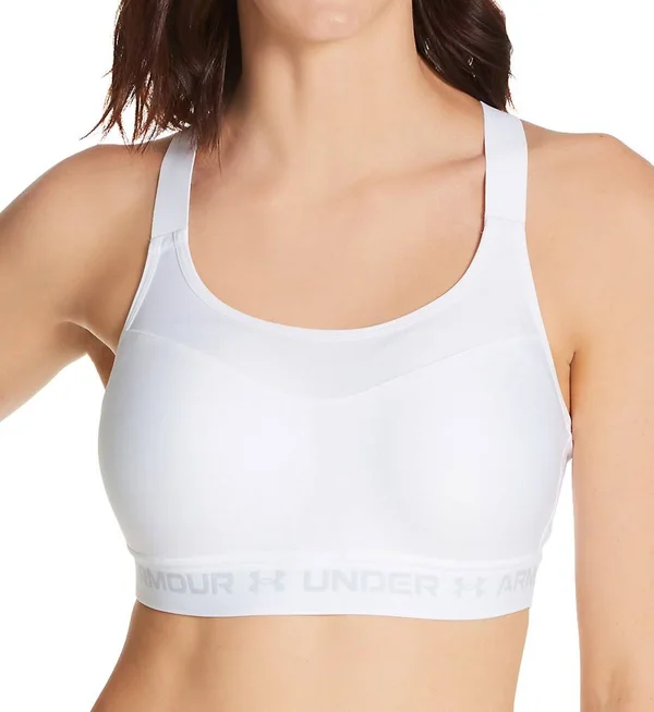 Under Armour Women's Armour High Crossback Sports Bra - White, 32c