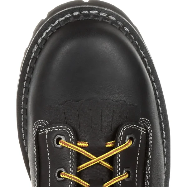 Georgia Boot Men's Amp LT Logger Low Heel Waterproof Work Boot, GB00271, Black