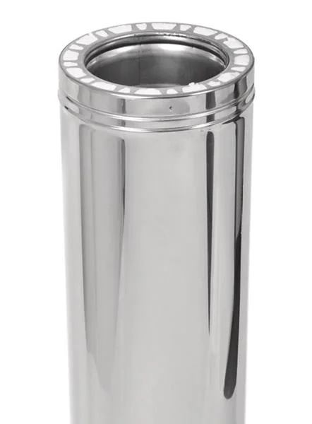 Olympia 3601692 6 x 6 in. 316L Inner & 430 Outer Ventis Class-A All Fuel Chimney