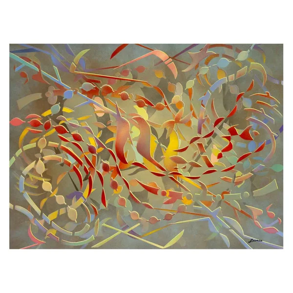 Louis Leonard Art Rainbow Symphony by Paul Laoria, Giclee Canvas Wall Art, 24 x 32
