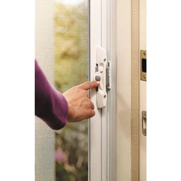 Larson 72 in. x 80 in. Brisa Brown Standard Height Double Door Kit Retractable Screen Door
