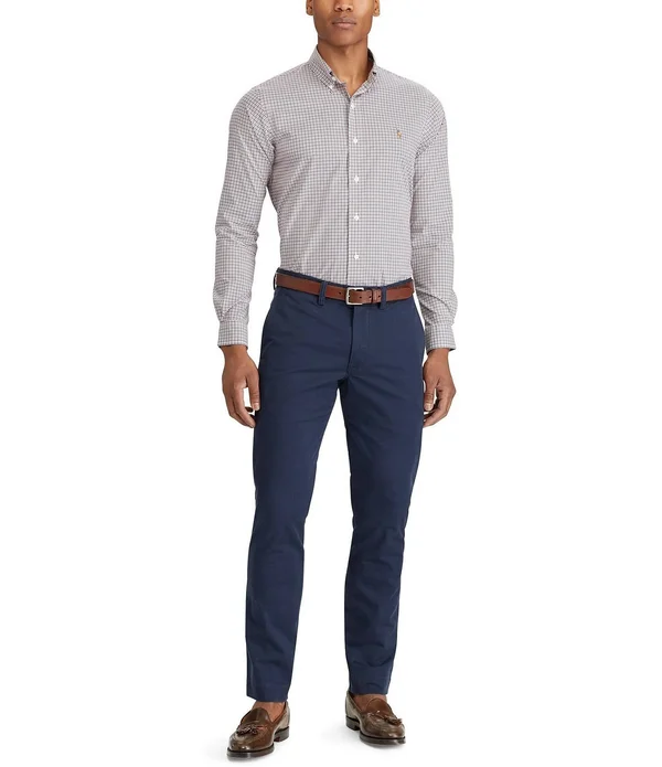 Polo Ralph Lauren Men's Straight-Fit Bedford Stretch Chino Pants - Perfect Grey