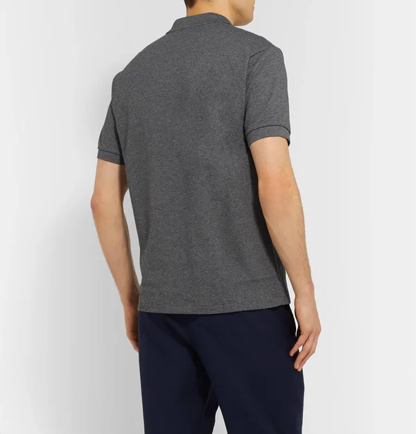 Lacoste Short Sleeved Polo T Shirt Grey