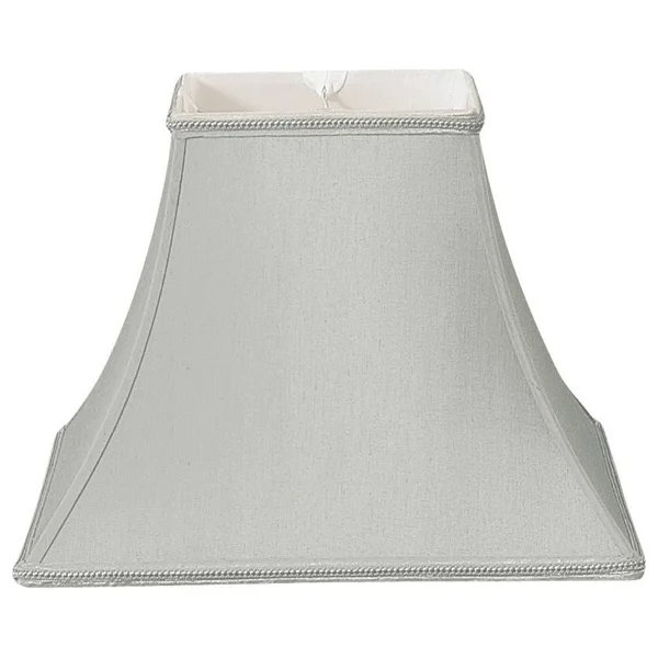 Royal Designs Square Bell Designer Lamp Shade - Gray, 5 x 10 x 9