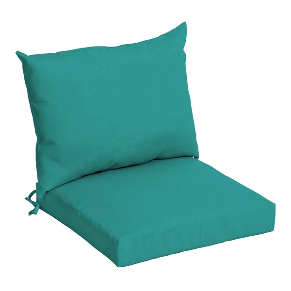 Arden Selections Outdoor Dining Chair Cushion Set Surf Teal Acrylic