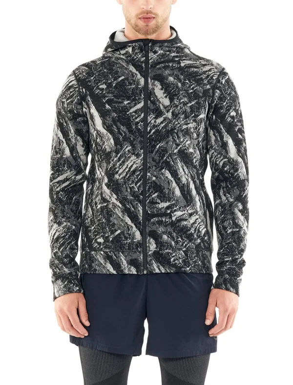 Icebreaker Mens Elemental LS Zip Hood