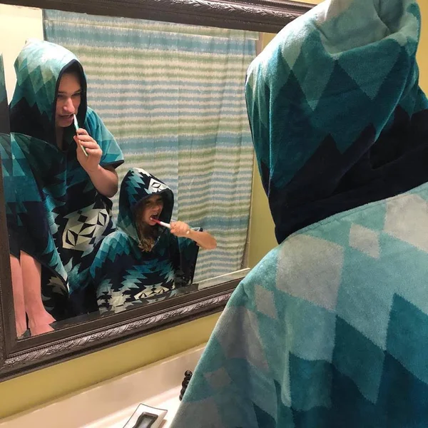 Kids Jacquard Hooded Towel - Papago Park