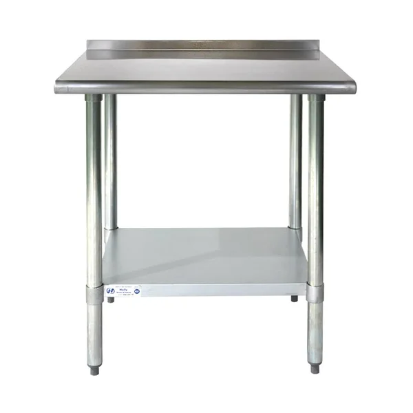 24′′ x 48′′ Stainless Steel Commercial Kitchen Work Table Back Splash