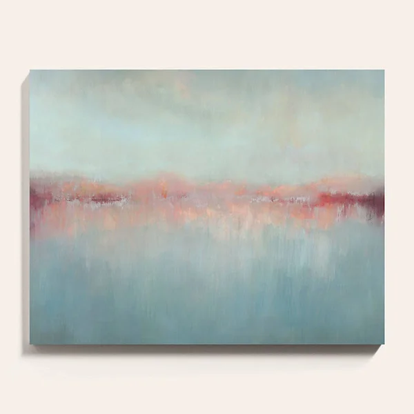 Morning Blush Stretched Canvas 40x22 x 51x22 - Ballard Designs