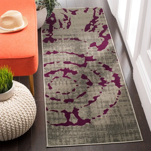 Safavieh Porcello Light Grey & Green 6& x 9& Rug