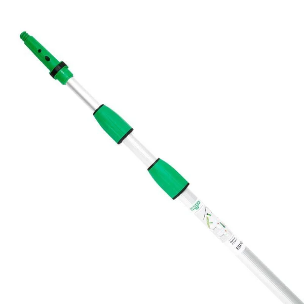 Unger Ed370 Opti-Loc Aluminum Extension Pole, 12ft, Three...