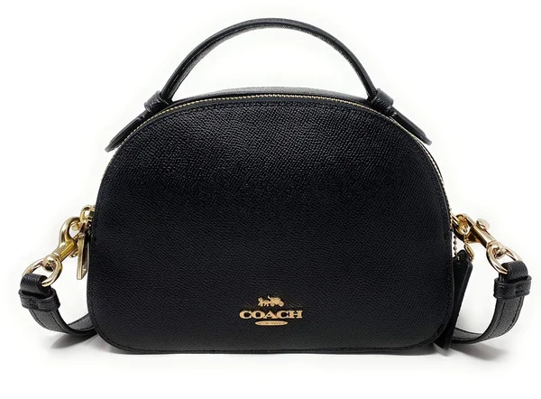 Coach 1589 Serena Crossgrain Leather Satchel Black