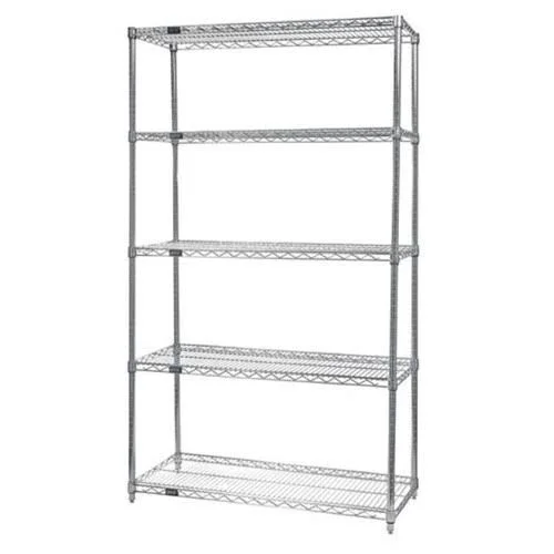 5-Shelf Chrome Wire Shelving Starter Kit 21 x 24 x 54 in. BE1136375
