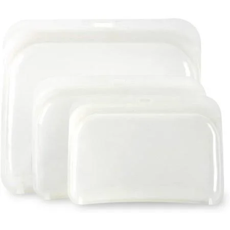 Reusable Silicone Food Storage Bags Easy Fill Food Bag, 3 Pieces, Plastic and BPA Free, Eco-Friendly, Save The Environment, Wom