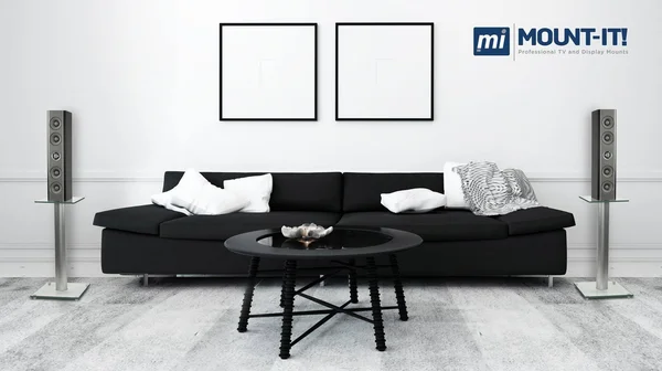 Mount-it! Speaker Stands for Satellite Speakers and Surround Sound Systems - Glass and