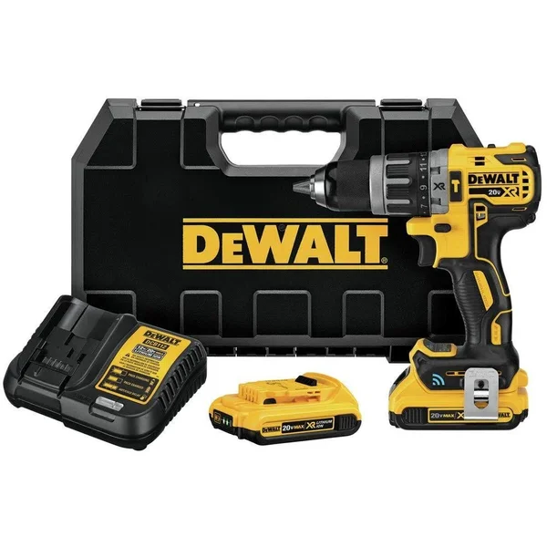 DeWalt DCD797D2R 20V Max XR Lithium-Ion Compact 1/2 in. Cordless Hammer Drill Kit with Tool Connect