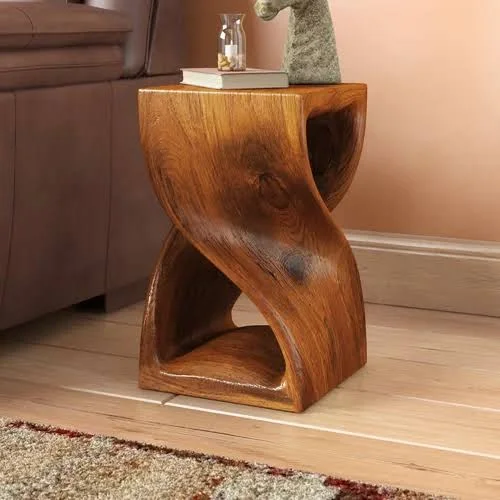 Mercury Row Pelley Twist End Table Size: 20x22 H x 12x22 W